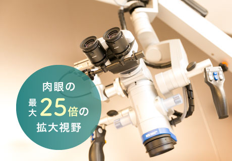 肉眼の最大25倍の拡大視野